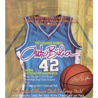 1995/96 Signature Rookies Autobilia Basketball Hobby Box