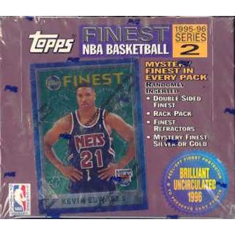 1995/96 Topps Finest Series 2 Basketball 20 Pack Box