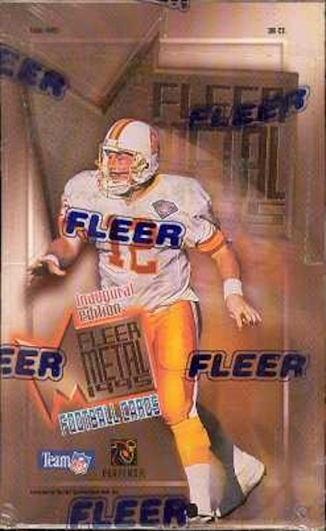 1995 Fleer Metal Football Hobby Box DA Card World