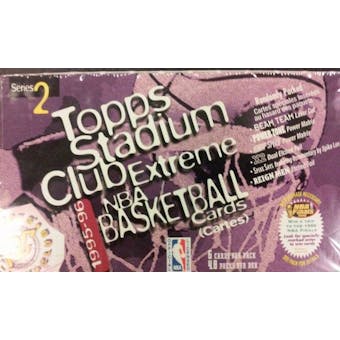 1995/96 Topps Stadium Club Series 2 Basketball 48-Pack Box