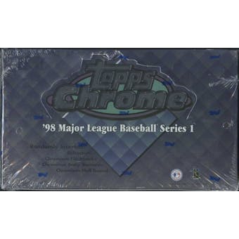 1998 Topps Chrome Series 1 Baseball 24-Pack Box