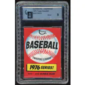1976 Topps Baseball Wax Pack GAI 9 *5696 (Reed Buy)