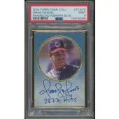 2016 Topps Transcendent Collection Baseball #TCAOV Omar Vizquel "2877 Hits" Blue Auto #19/25 PSA 9 (MINT)