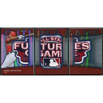 2010 Topps Pro Debut Futures Game Triple Logo Patch #MS Mike Stanton 1/1