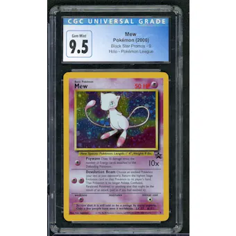 2000 Pokemon Mew Black Star Promos Pokemon League Holo #9 CGC 9.5