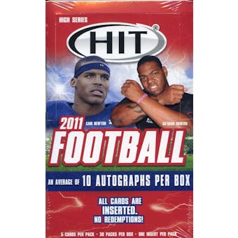 2011 Sage Hit High Series Football Hobby Box