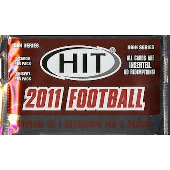 2011 Sage Hit High Series Football Hobby Pack