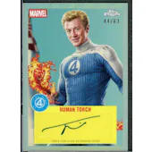 2025 Topps Chrome Marvel Joseph Quinn Human Torch Fantastic Four Auto /63