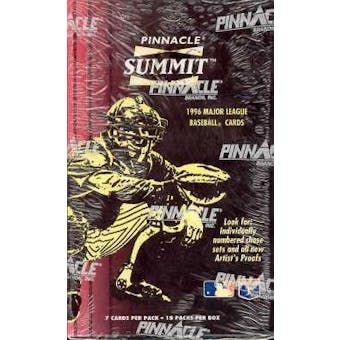 1996 Pinnacle Summit Baseball Hobby Box