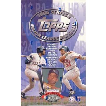 1996 Topps Series 2 Baseball 36 Pack Box