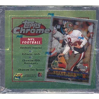1996 Topps Chrome Football 20 Pack Box