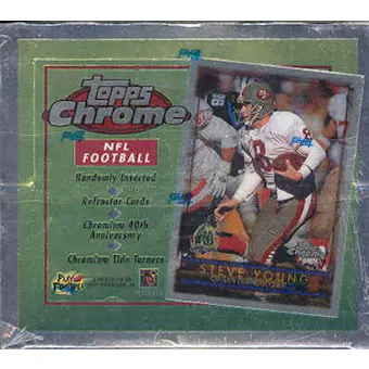 1996 Topps Chrome Football 20-Pack Retail Box