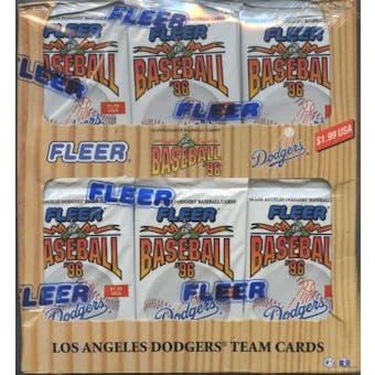 1996 Fleer Los Angeles Dodgers Baseball Box