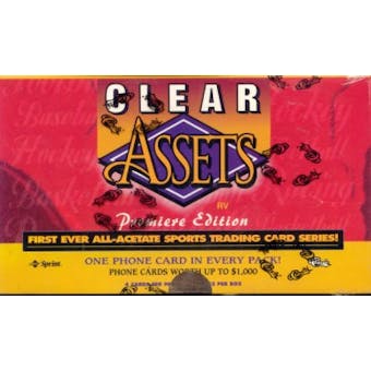 1996 Classic Clear Assets Multi-Sport Hobby Box