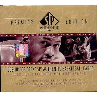 1997/98 Upper Deck SP Authentic Basketball Hobby Box (Unwrapped)
