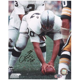 Jim Otto Oakland Raiders Autographed 8x10 Photo w/HOF Inscription (B)