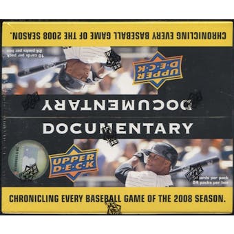 2008 Upper Deck Documentary Baseball 24-Pack Box