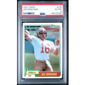 1981 Topps Joe Montana Rookie #216 PSA 6