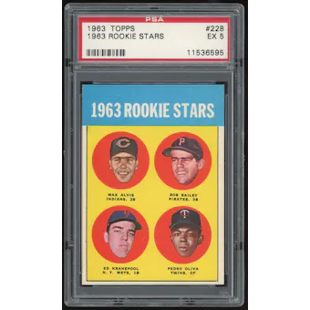 1963 Topps #228 Tony Oliva RC PSA 5 *6595 (Reed Buy)