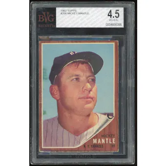 1962 Topps #200 Mickey Mantle BVG 4.5 *6396 (Reed Buy)