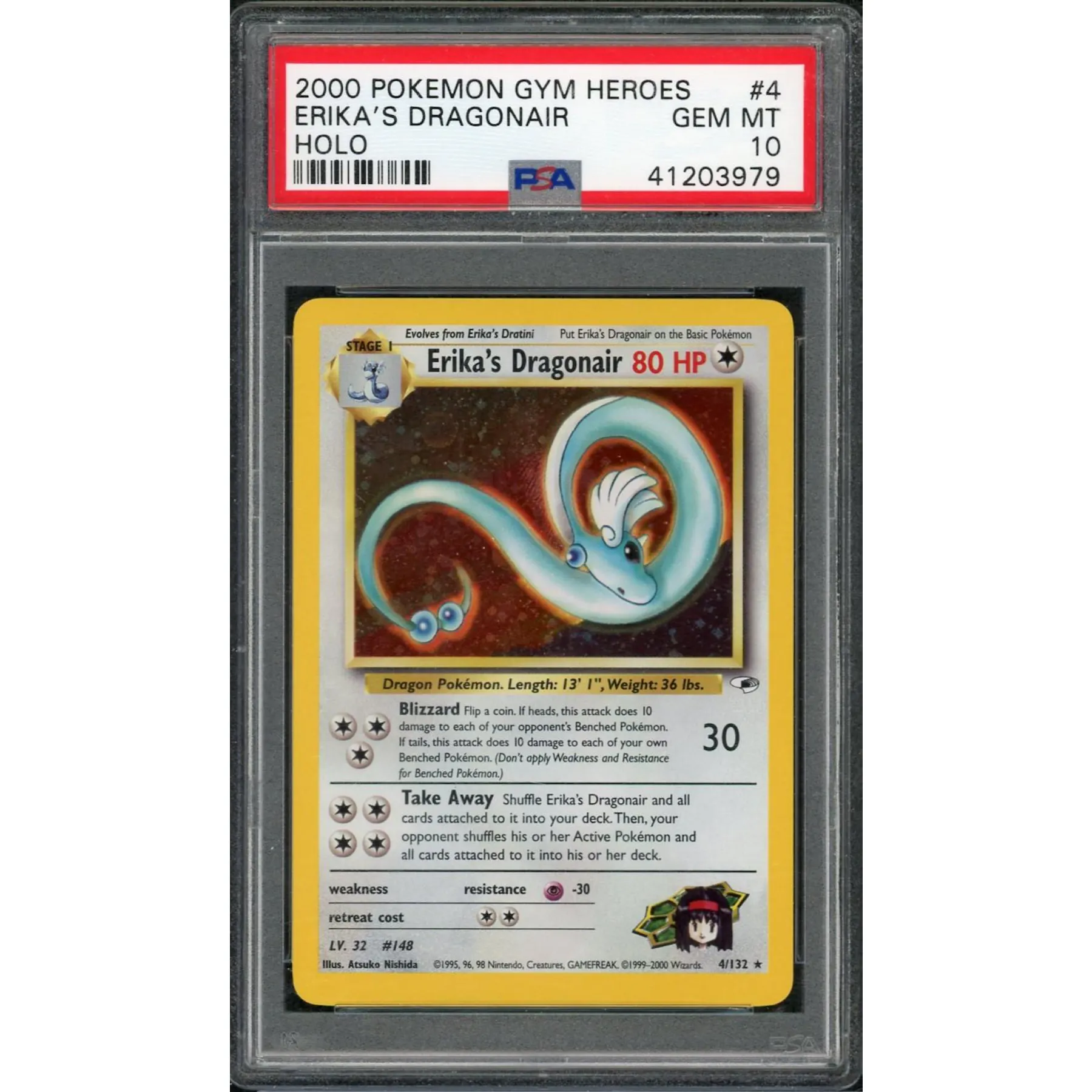 erika's dragonair pokemon card value Hey everyone. I stumbled upon some of my old Pokmon cards. Is there any here? : r/PokemonCardValue this attack does 10 damage plus 20 more damage Erika's Dragonair 1998 Pokemon Gym