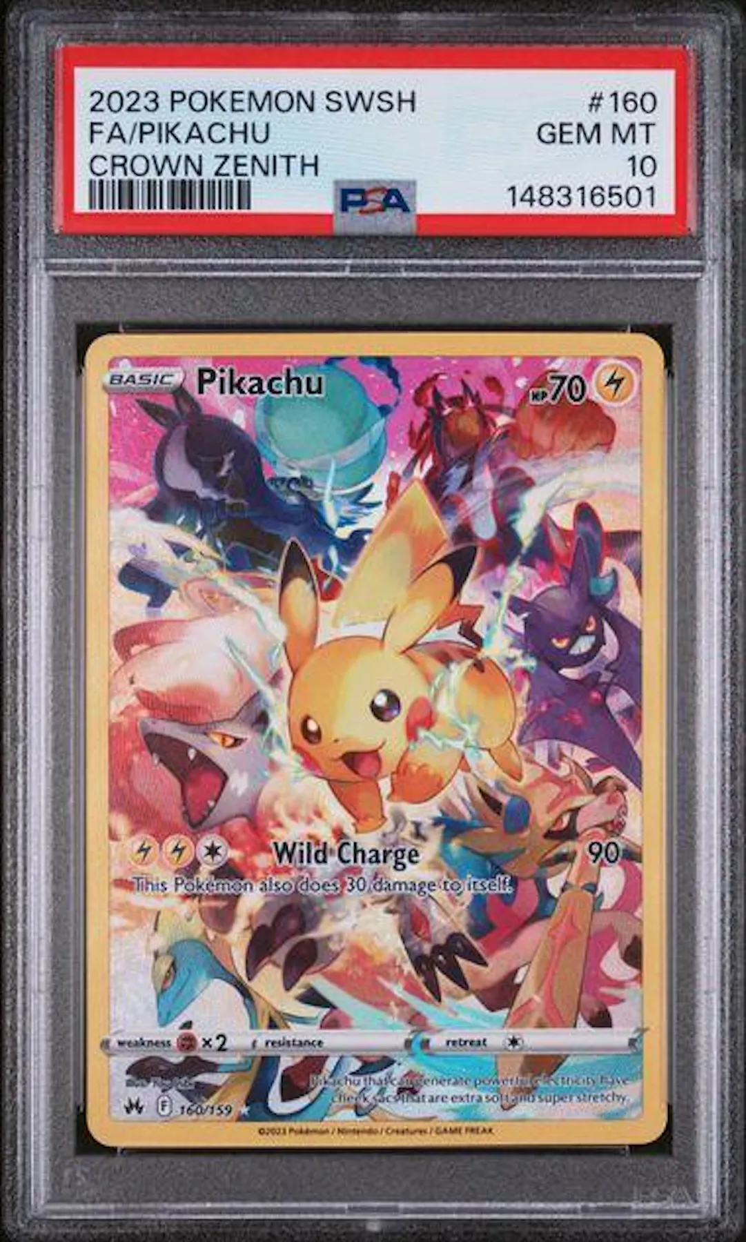 pikachu pokemon card 2023 SVP En SV Black Star Promo 027 Paldea Evolved Elite Trainer Box PSA Graded RarityCommon Hit Points70 HP Colorless Growl During your opponents next turn Pikachu 006/015 - Holo -
