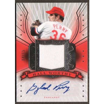 2005 Upper Deck Hall of Fame Baseball Gaylord Perry Jersey Auto #04/15