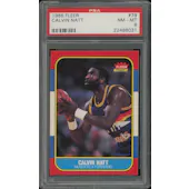 1986/87 Fleer Basketball #79 Calvin Natt PSA 8 (NM-MT)