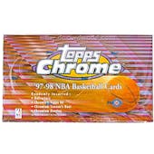 1997/98 Topps Chrome Basketball Hobby Box