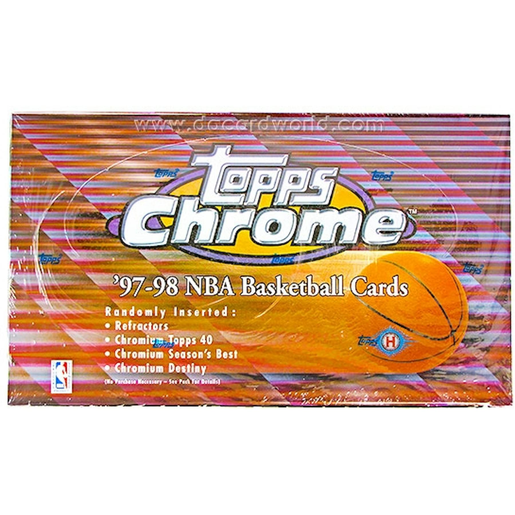 1997 98 Topps Chrome Basketball Hobby Box Da Card World
