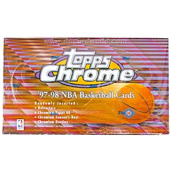 1997/98 Topps Chrome Basketball Hobby Box