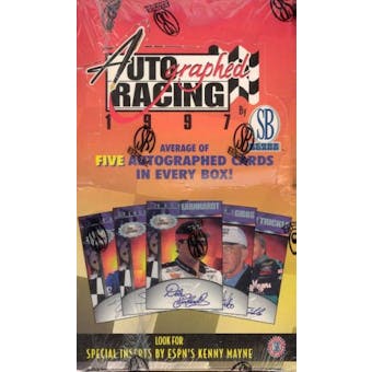 1997 Scoreboard Autographed Racing Box