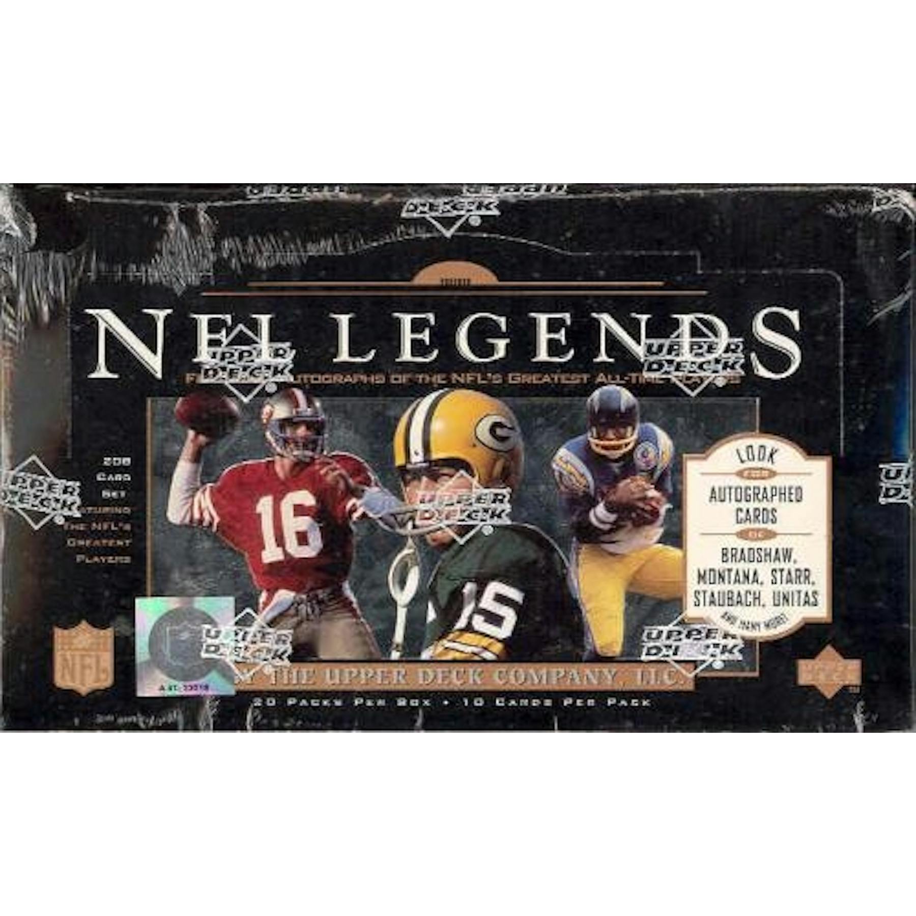 1997 Upper Deck Legends Football Retail Box Da Card World