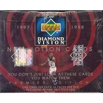 1997/98 Upper Deck Diamond Vision Basketball Hobby Box