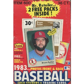 1983 Fleer Baseball Wax Box