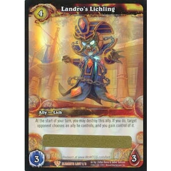 World of Warcraft War of the Elements Single Landro's Lichling Unscratched Loot Card