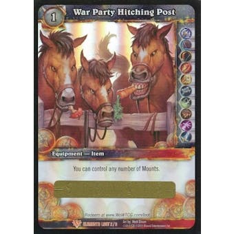 WoW War of the Elements Single War Party Hitching Post Unscratched Loot Card