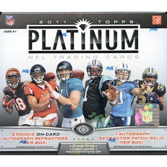2011 Topps Platinum Football Hobby Box
