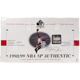 1998/99 Upper Deck SP Authentic Basketball Hobby Box