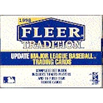 1998 Fleer Tradition Update Baseball Factory Set (box)