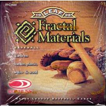 1998 Leaf Fractal Materials Baseball Hobby Box