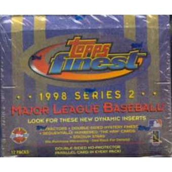 1998 Topps Finest Series 2 Baseball Jumbo Box