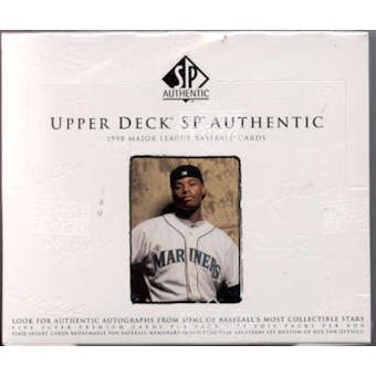 1998 Upper Deck SP Authentic Baseball Hobby Box