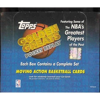 1998/99 Topps Golden Greats Pocket Replay Basketball Box