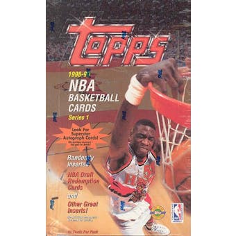 1998/99 Topps Series 1 Basketball Jumbo Box