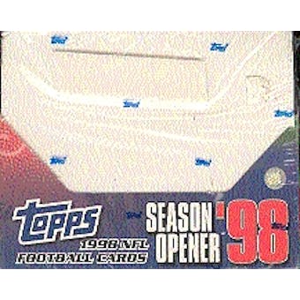 1998 Topps Season Opener Football Box