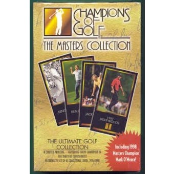 1998 Grand Slam Ventures Golf The Masters Collection Set (Gold Box) Tiger !