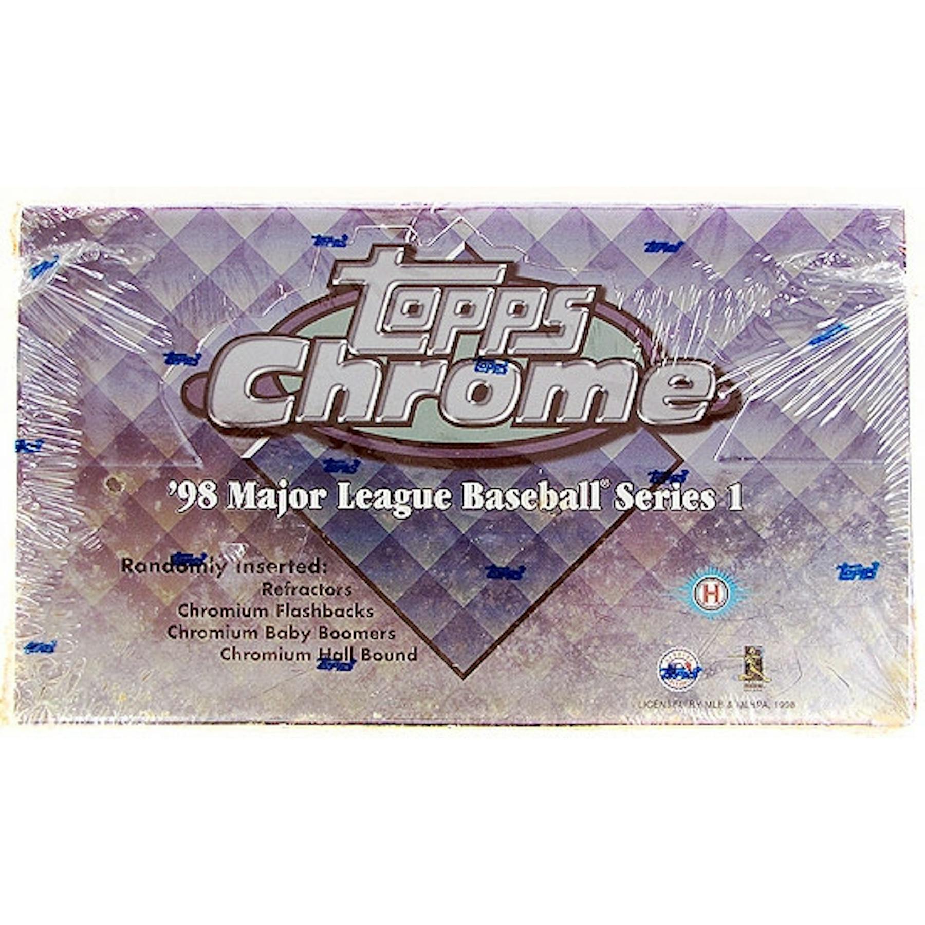 1998 Topps Chrome Series 1 Baseball Hobby Box Da Card World