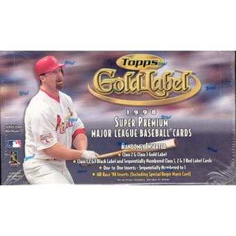1998 Topps Gold Label Baseball 24 Pack Box