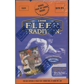 1998 Fleer Tradition Series 1 Baseball Retail 14 Pack Box